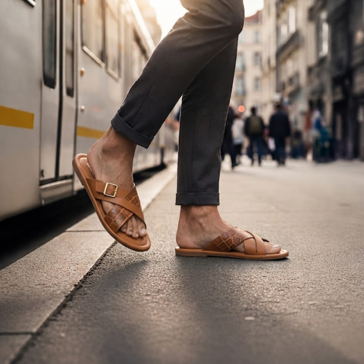 Men's Flat Mule Soft comfort