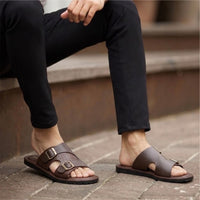 Men's Flat Buckle Mule Soft comfort